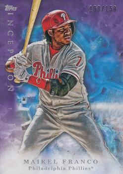 2017 Topps Inception - Purple #35 Maikel Franco Front