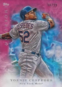 2017 Topps Inception - Magenta #65 Yoenis Cespedes Front