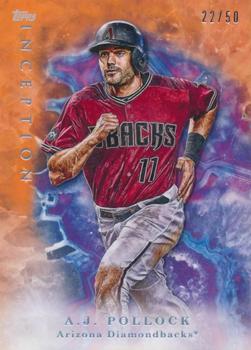 2017 Topps Inception - Orange #28 A.J. Pollock Front