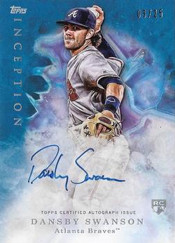 2017 Topps Inception - Blue #103 Dansby Swanson Front