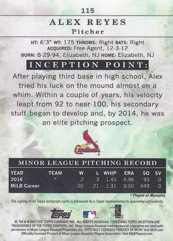 2017 Topps Inception - Inception #115 Alex Reyes Back