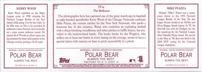 2003 Topps 205 - Triple Folder Polar Bear #TF14 Mike Piazza / Kerry Wood Back