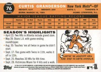 2017 Topps Archives - Peach #76 Curtis Granderson Back