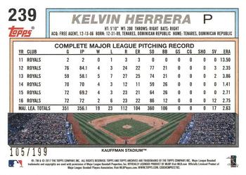 2017 Topps Archives - Peach #239 Kelvin Herrera Back