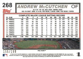 2017 Topps Archives - Peach #268 Andrew McCutchen Back