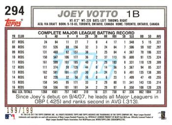 2017 Topps Archives - Peach #294 Joey Votto Back