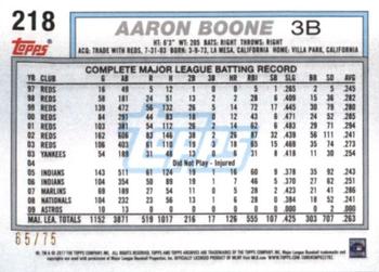 2017 Topps Archives - Blue #218 Aaron Boone Back