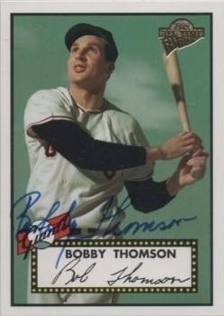 2003 Topps All-Time Fan Favorites - Archives Autographs #FFA-BT Bobby Thomson Front
