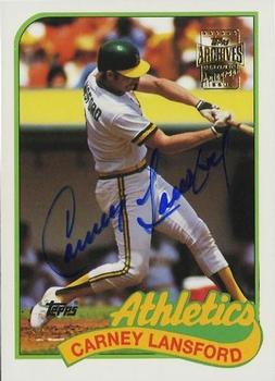 2003 Topps All-Time Fan Favorites - Archives Autographs #FFA-CL Carney Lansford Front