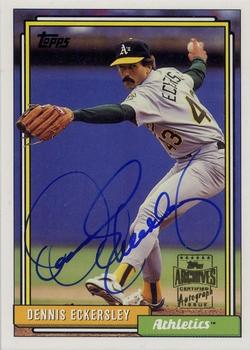 2003 Topps All-Time Fan Favorites - Archives Autographs #FFA-DEC Dennis Eckersley Front