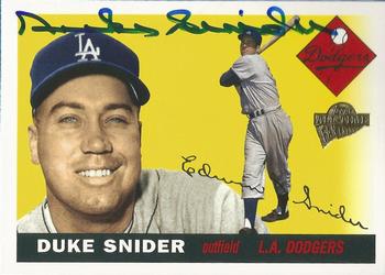 2003 Topps All-Time Fan Favorites - Archives Autographs #FFA-DSN Duke Snider Front