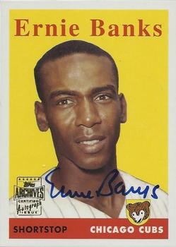 2003 Topps All-Time Fan Favorites - Archives Autographs #FFA-EB Ernie Banks Front