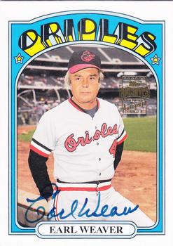 2003 Topps All-Time Fan Favorites - Archives Autographs #FFA-EW Earl Weaver Front
