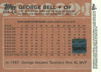 2003 Topps All-Time Fan Favorites - Archives Autographs #FFA-GB George Bell Back