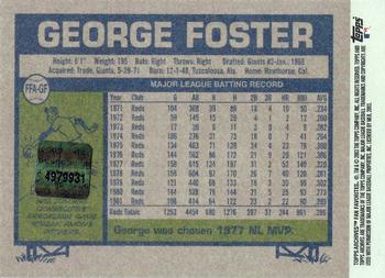 2003 Topps All-Time Fan Favorites - Archives Autographs #FFA-GF George Foster Back