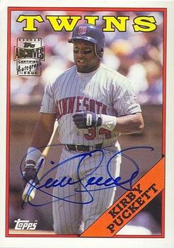 2003 Topps All-Time Fan Favorites - Archives Autographs #FFA-KP Kirby Puckett Front
