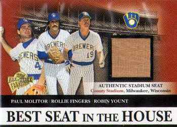 2003 Topps All-Time Fan Favorites - Best Seat in the House #BS4 Paul Molitor / Rollie Fingers / Robin Yount Front