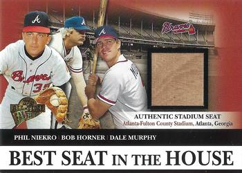2003 Topps All-Time Fan Favorites - Best Seat in the House #BS5 Phil Niekro / Bob Horner / Dale Murphy Front