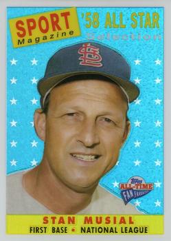 2003 Topps All-Time Fan Favorites - Refractors #3 Stan Musial Front