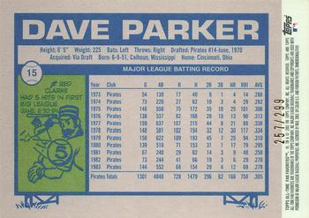 2003 Topps All-Time Fan Favorites - Refractors #15 Dave Parker Back