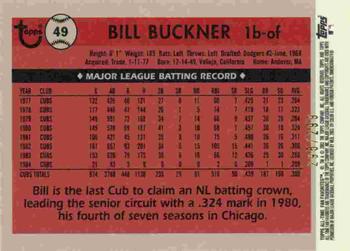 2003 Topps All-Time Fan Favorites - Refractors #49 Bill Buckner Back
