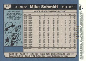 2003 Topps All-Time Fan Favorites - Refractors #60 Mike Schmidt Back