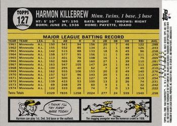 2003 Topps All-Time Fan Favorites - Refractors #127 Harmon Killebrew Back