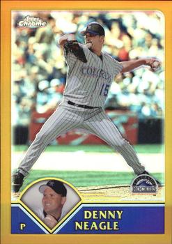 2003 Topps Chrome - Gold Refractors #97 Denny Neagle Front