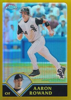 2003 Topps Chrome - Gold Refractors #126 Aaron Rowand Front