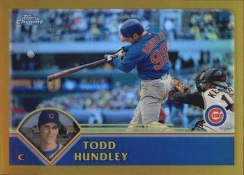 2003 Topps Chrome - Gold Refractors #164 Todd Hundley Front