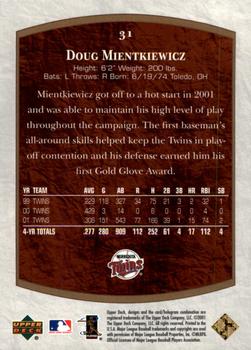 2001 Upper Deck Ultimate Collection #31 Doug Mientkiewicz Back