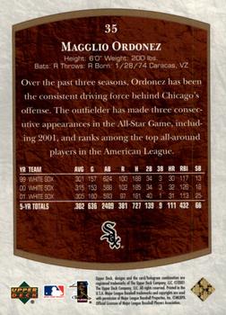 2001 Upper Deck Ultimate Collection #35 Magglio Ordonez Back