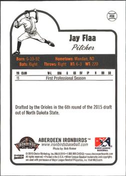 2015 Choice Aberdeen IronBirds #08 Jay Flaa Back