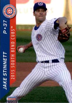 2015 Choice South Bend Cubs #1 Jake Stinnett Front