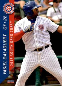 2015 Choice South Bend Cubs #9 Yasiel Balaguert Front