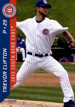 2015 Choice South Bend Cubs #11 Trevor Clifton Front