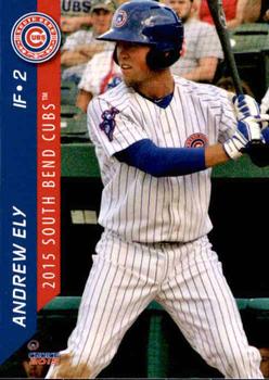 2015 Choice South Bend Cubs #12 Andrew Ely Front