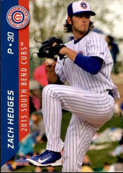 2015 Choice South Bend Cubs #15 Zach Hedges Front