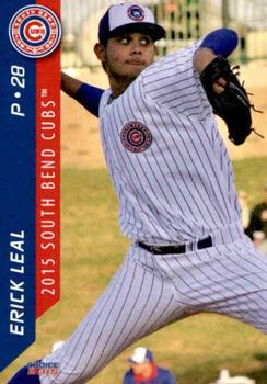 2015 Choice South Bend Cubs #18 Erick Leal Front