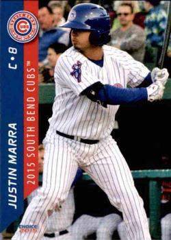 2015 Choice South Bend Cubs #19 Justin Marra Front