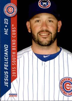 2015 Choice South Bend Cubs #30 Jesus Feliciano Front