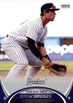 2015 Choice Staten Island Yankees #4 Drew Bridges Front