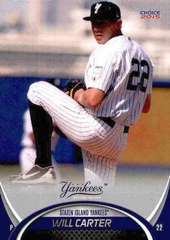 2015 Choice Staten Island Yankees #7 Will Carter Front