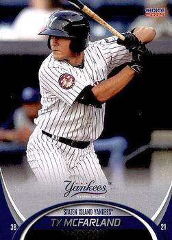 2015 Choice Staten Island Yankees #21 Ty McFarland Front