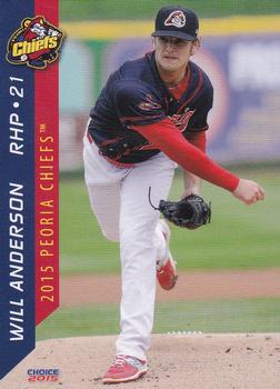 2015 Choice Peoria Chiefs #2 Will Anderson Front