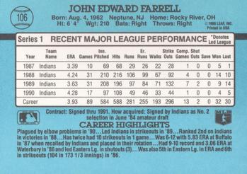 1991 Donruss #106 John Farrell Back