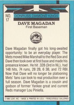 1991 Donruss #17 Dave Magadan Back