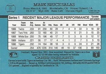 1991 Donruss #65 Mark Salas Back