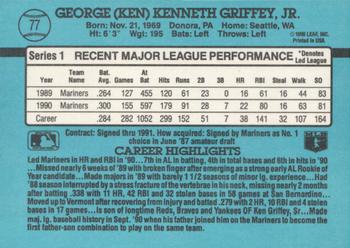 1991 Donruss #77 Ken Griffey Jr. Back
