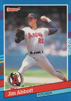 1991 Leaf Jim Abbott Baseball Cards #162